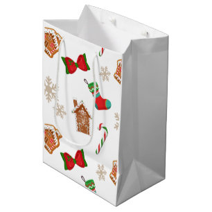 Christmas Gingerbread Medium Gift Bag