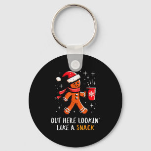 Christmas Gingerbread Out Lookin Like Snack Xmas W Key Ring