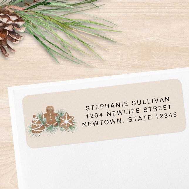Christmas Gingerbread Return Address  (Creator Uploaded)