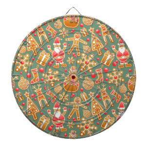 christmas gingerbread santa dartboard