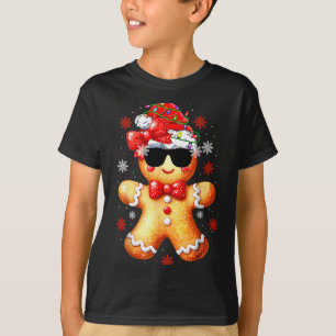 Christmas Gingerbread, Santa, Girls Women Funny Gi T-Shirt