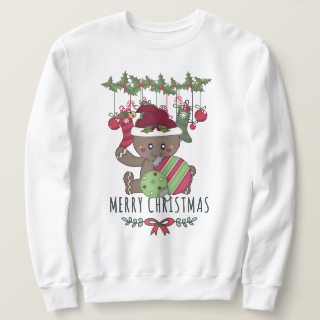 Christmas Gingerbread Sweatshirt (Design Front)