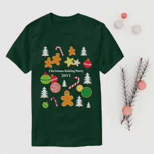 Christmas Gingerbread Theme Event Name & Year T-Shirt