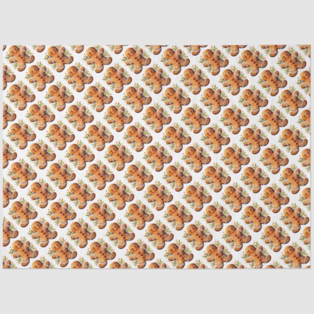 Christmas Gingerbread  Tissue Paper (Front)
