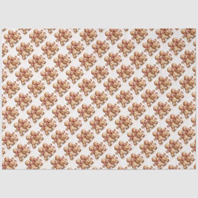 Christmas Gingerbread  Tissue Paper (Front)