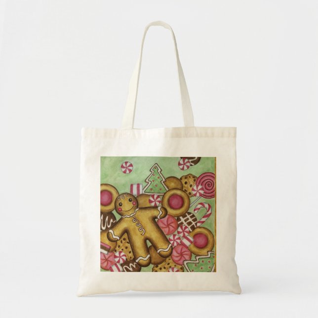 Christmas Gingerbread Tote Bag (Front)