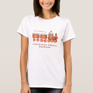 Christmas Gingerbread Train Customisable T-Shirt