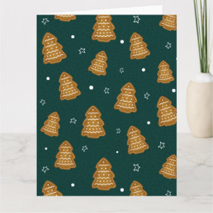Christmas Gingerbread Trees  Card