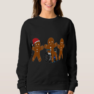 Christmas Gingerbread, Wheelchair Sweatshirt