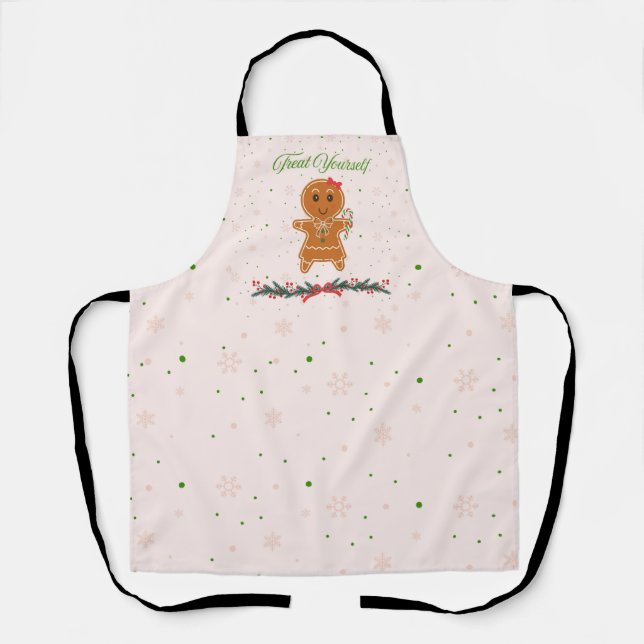 Christmas Gingerbread Woman Apron (Front)