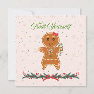 Christmas Gingerbread Woman Card