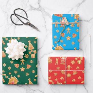 Christmas Gingerbread Wonderland Wrapping Paper Sheet