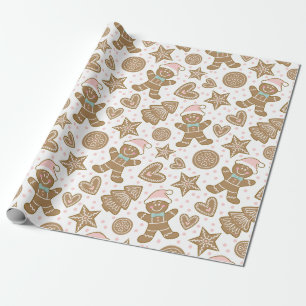Christmas Gingerbread Wrapping Paper