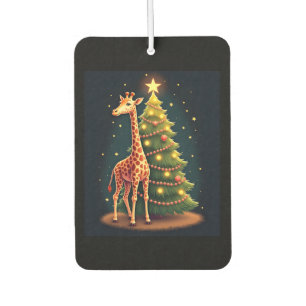 Christmas Giraffe Official Tree Topper Funny Tall  Car Air Freshener