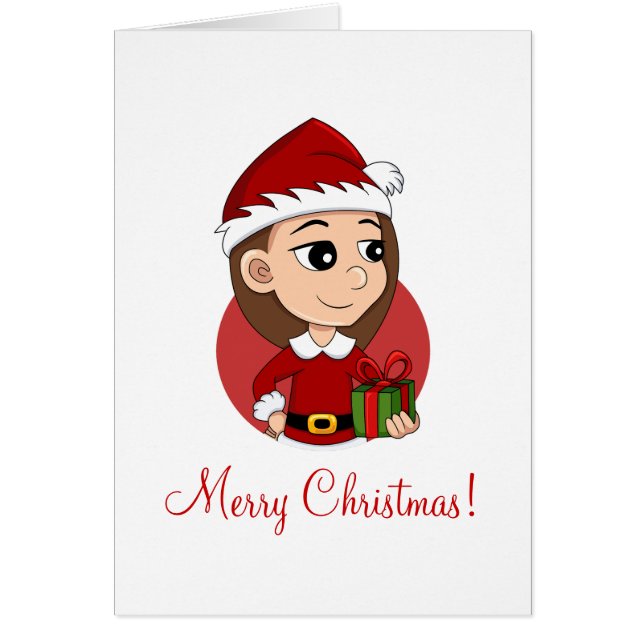 Christmas girl cartoon (Front)