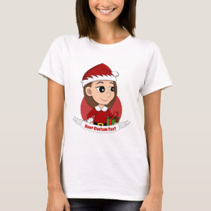 Christmas girl cartoon T-Shirt