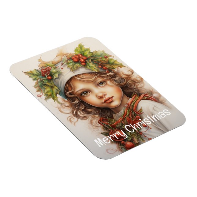 Christmas Girl Custom 23 of 25 Magnet (Right Side)