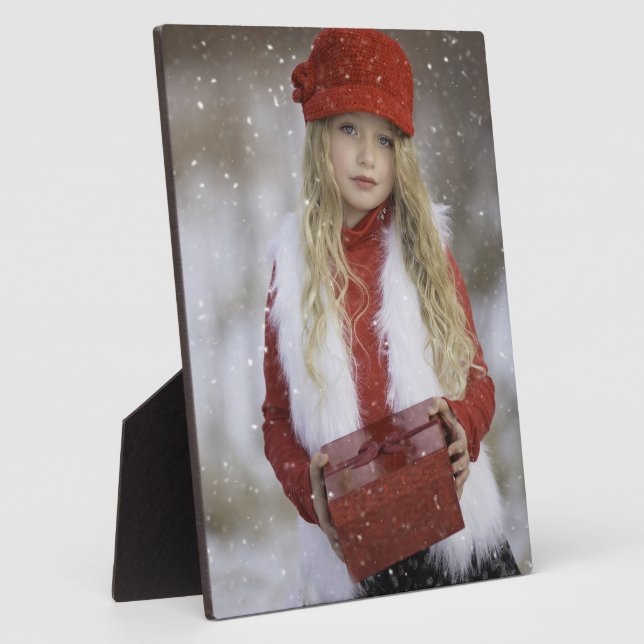 Christmas Girl Plaque (Side)