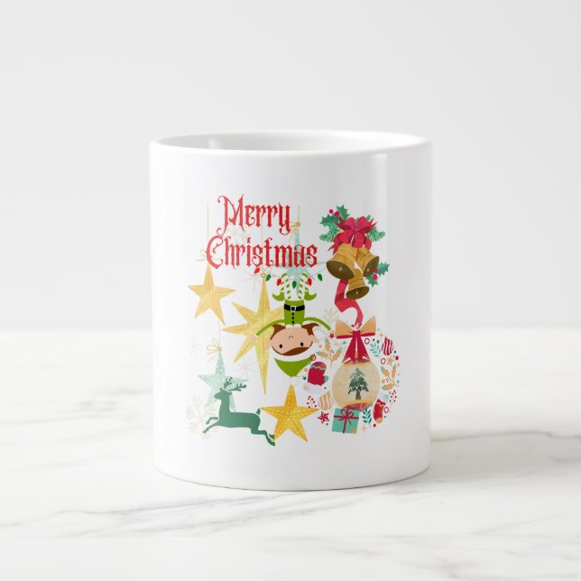  Christmas give you hope, and the warmth of Christ Large Coffee Mug (Front)