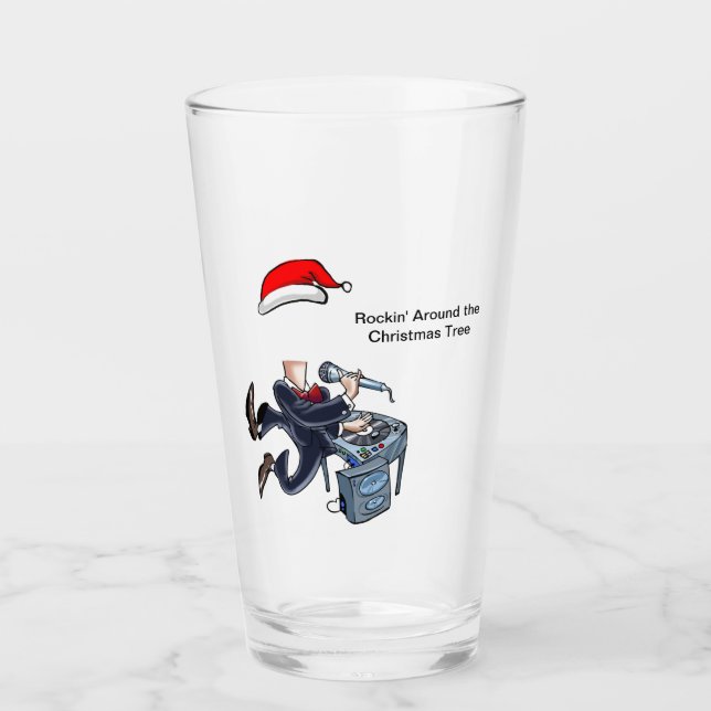 Christmas Glass for Him. You add the face! (Front)