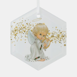 Christmas Glass Ornament-Little Angel  Tree Decoration