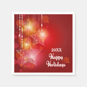 Christmas Glow Hanging Stars Napkin
