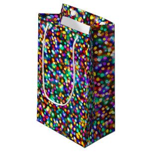 Christmas Glowing Lights Small Gift Bag