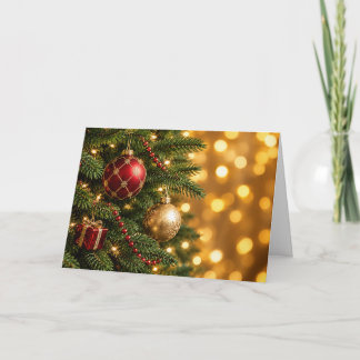 Christmas Glows Beneath the Boughs Holiday Card