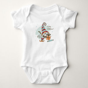 Christmas Gnome Baby Bodysuit