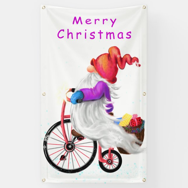 Christmas Gnome Banner (Vertical)