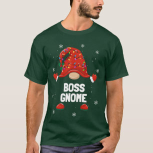 Christmas Gnome Boss Gnome Family Christmas funny T-Shirt