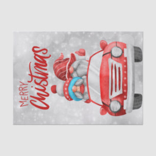 Christmas Gnome Car Tissue Paper