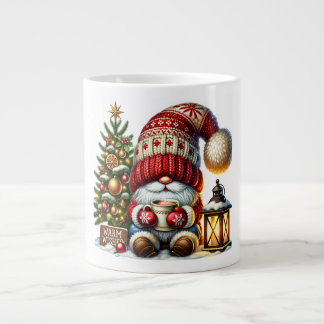 Christmas gnome cosy Christmas cosy gnome Wishes Large Coffee Mug