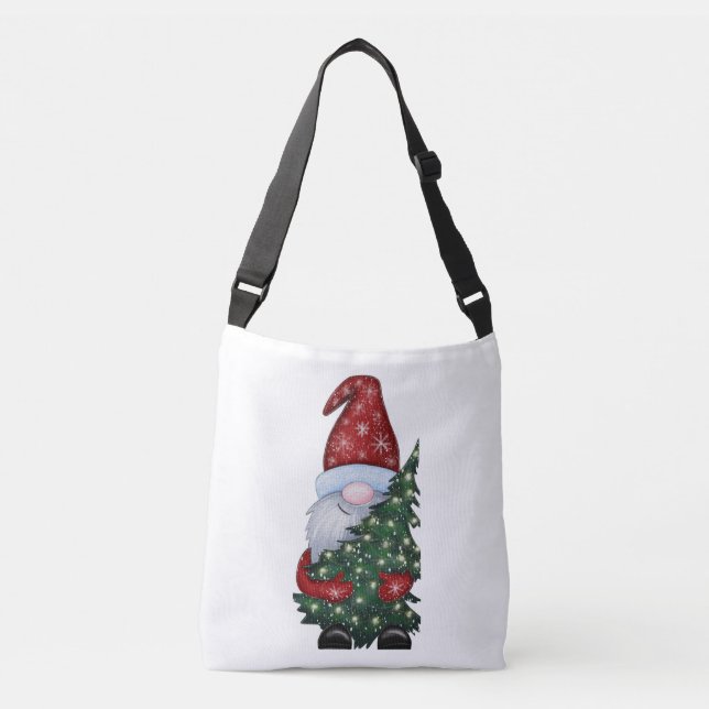 Christmas Gnome Crossbody Bag (Front)