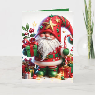 "Christmas Gnome" Customisable Card