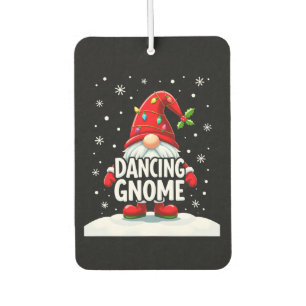 Christmas Gnome Dancing Gnome Family Christmas (5) Car Air Freshener