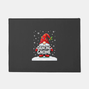 Christmas Gnome Dancing Gnome Family Christmas (5) Doormat