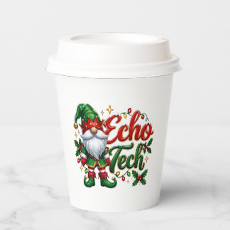 Christmas Gnome Echo Tech Paper Cups