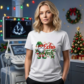 Christmas Gnome Echo Tech T-Shirt