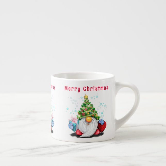 Christmas Gnome Espresso Cup (Right)