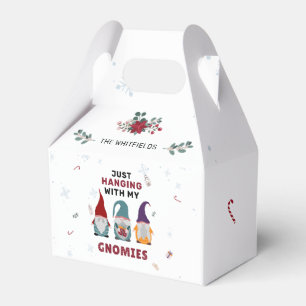 Christmas Gnome Family Just Hanging With Gnomies Favour Box