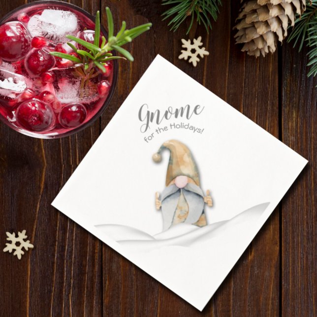 Christmas Gnome for the Holidays Napkin (Creator Uploaded)