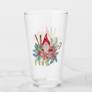 Christmas Gnome Glass