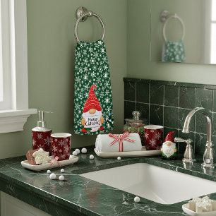 Christmas Gnome   Hand Towel
