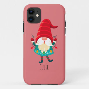 Christmas Gnome Holding Christmas Lights Case-Mate iPhone Case