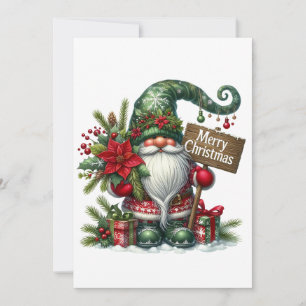 Christmas Gnome Holiday Card