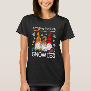 Christmas Gnome Pajama Just Hanging With My Gnomie T-Shirt
