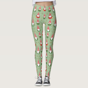 Christmas Gnome Pajama Pants - Cute Sage PJs