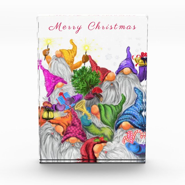 Christmas Gnome Photo Block (Front)