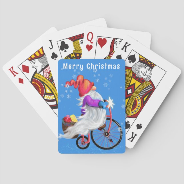 Christmas Gnome Playing Cards (Back)